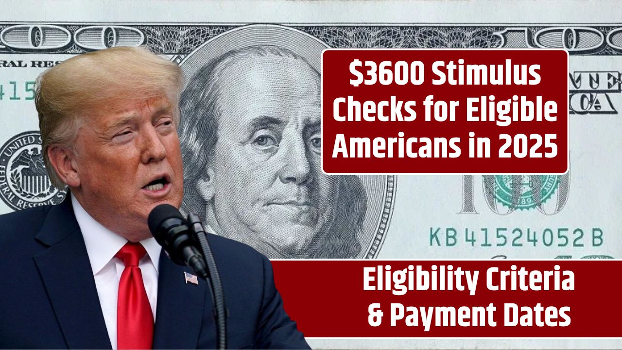 $3600 Stimulus Checks for Eligible Americans in 2025